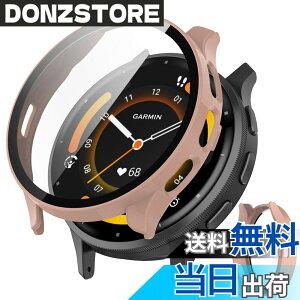 �y���������zJXRICH �Ή� Garmin Venu 3 �P�[�X �Ή� 45mm �y�� PC+�����K���X �K�[�~�� Venu3�p �ی�J�o�[ �����x �����ȒP �ϏՌ� �S�ʕی� venu 3 �p �J�o�[ 45mm �P�[�X�Ή� �F�F�s���N�A�T�C�Y�FGarmin