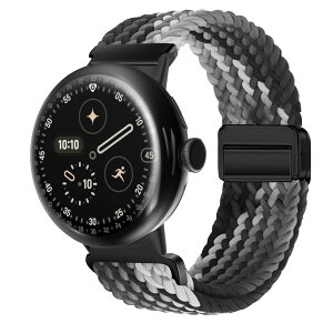 �y���������z[KeeFos] �o���h Google Pixel Watch 4 45mm 2025/Google Pixel Watch 3 45mm �Ή� �����o���h �i�C���� �ґg �X�g���b�v ���C�o�b�N���t�� �}�O�l�b�g���o�b�N�� �ւ��x���g �ʋC�� �L�k�� �X�|�[