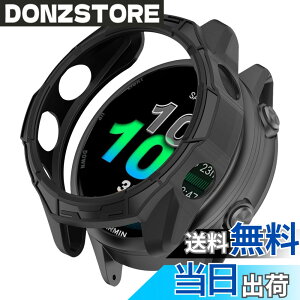 �y���������zHeeNia Garmin �Ή� �P�[�X �V���R���ގ� �ی�P�[�X �J�o�[ �Ռ��z�� ���y�� �_�� �Ռ��h�~ �C�菝�h�~ �ی�J�o�[�p �F�F�u���b�N�A�T�C�Y�FGarmin Forerunner 570 47mm