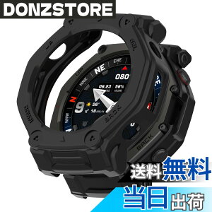�y���������zHeeNia �P�[�X �V���R���ގ� �ی�P�[�X �J�o�[ �Ռ��z�� ���y�� �_�� �Ռ��h�~ �C�菝�h�~ �ی�J�o�[ �F�F�u���b�N�A�T�C�Y�FAmazfit T-Rex 3 Pro 48mm