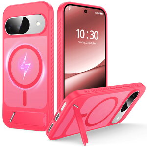 �y���������zFNDMIL Google Pixel Series �p �J�o�[ Mag-Safe�Ή� ���^ �F�F���[�Y�s���N [Magsafe�Ή�]�X�^���h�t���A�T�C�Y�FGoogle Pixel 9/9Pro