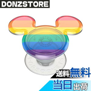 �y���������zPopSockets Japan - �|�b�v�\�P�b�c �W���p�� PopGrip Desney 3D Rainbow Mickey �f�B�Y�j�[ 3D ���C���{�[ �~�b�L�[ �|�b�v�O���b�v �X�}�z�O���b�v&�X�^���h �F�FRainbow Pride�B