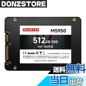 �y���������z�����X�^�[�X�g���[�W �����^ SSD 2.5�C���` 7mm TLC 3D NAND�̗p SATAIII 6Gb/s 560MB/s PS4����m�F�� ���[�J�[3�N �T�C�Y�F512GB