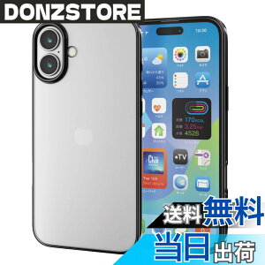 �y���������z�G���R�� iPhone 16 Plus �P�[�X �N���A ���^ ���^���b�N �t���[�� �\�t�g TPU ���^���b�N�u���b�N PM-A24BUCTMBK �F�F���^���b�N�u���b�N