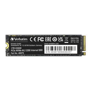 �y���������zVerbatim �o�[�x�C�^�� ����SSD �T�C�Y�F1TB