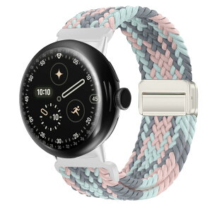 �y���������z[KeeFos] �o���h Google Pixel Watch 4 45mm 2025/Google Pixel Watch 3 45mm �Ή� �����o���h �i�C���� �ґg �X�g���b�v ���C�o�b�N���t�� �}�O�l�b�g���o�b�N�� �ւ��x���g �ʋC�� �L�k�� �X�|�[