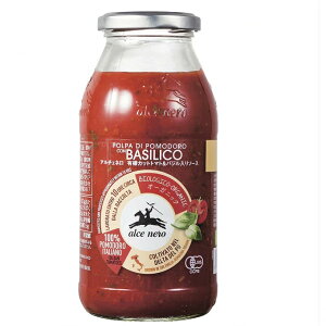 アルチェネロ【有機カットトマト&バジル入りソース(500g)】