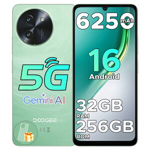 y6000Itz5GX}z DOOGEE NOTE59PRO SIMt[ X}z Android16 X}[gtH{ 32GB RAM+256GB ROM 8RA 6.75C` 120Hz 6250mAh F wF NFC GPS+GMS+Widevine L1+16MPJ docomo/au/SoftBank/