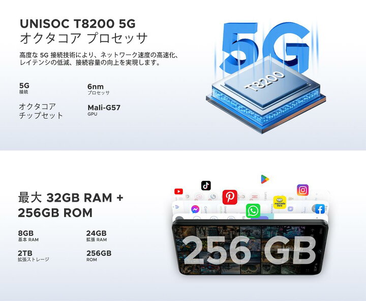楽天市場】【数限定6000円オフ】5Gスマホ DOOGEE NOTE59PRO SIMフリー 