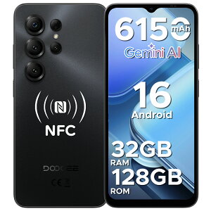 ySS14750~zAndroid16 X}z DOOGEE NOTE56XPRO AI@\ 6.56C` 90Hz 32GB RAM+128GB ROM+2TBg SIMt[ 4G LTE 8RA X}[gtH{ 6150mAhobe[ F Widevine L1 Netflix 1080PΉ NFC@\ f