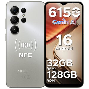 ySS14750~zAndroid16 X}z DOOGEE NOTE56XPRO AI@\ 6.56C` 90Hz 32GB RAM+128GB ROM+2TBg SIMt[ 4G LTE 8RA X}[gtH{ 6150mAhobe[ F Widevine L1 Netflix 1080PΉ NFC@\ f