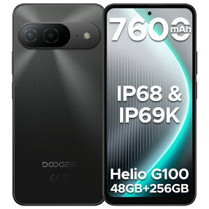 �y���Ԍ���50%�I�t�zGemini AI�@�\ DOOGEE B10 �X�}�[�g�t�H�� Android16 SIM�t���[ 6.63�C���` 120Hz FHD+ Helio G100 48GB+256GB ��e��7600mAh�o�b�e���[ 6400����f�J���� IP68/IP69K�h���h�o �^�t�l�X�X�}�z �}���[