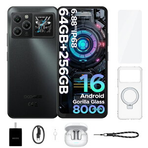 �y�V�i����50%�I�t�zBT�C���z���t�� DOOGEE M30PRO�Z�b�g�� IP68�h���X�}�[�g�t�H�� Android16 SIM�t���[�X�}�z 6.88�C���` 120Hz��� 64GB+256GB+2TB�g���� 6400����f �J���� 8000mAh 33W�}���[�d �w�䁕��F�� 4