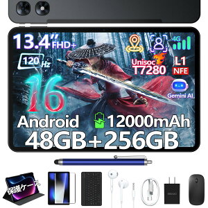 �y2026�V���� 6���i�t���zPOCKAM P13PRO Android16 13�C���` ���� �^�u���b�g Gemini AI�@�\ SIM�t���[ 8�R�A CPU 48GB RAM+256GB ROM+2TB�g���� FHD+�𑜓x 120Hz�����t���b�V�� 12000mAh��e�ʃo�b�e���[ Widevine L1 NE