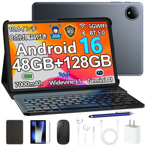 �y������4000�~�I�t 6���i�t���zPOCKAM P10 Android16 10�C���` �^�u���b�g Gemini AI�@�\ 48GB RAM+128GB ROM+2TB�g���� HD�𑜓x 90Hz���t���b�V�����[�g 7000mAh�o�b�e���[ Widevine L1 ��F�� GPS�@�\ WPS���� 5G WIFI
