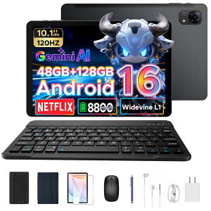 �y���Ԍ���50%�I�t 6���i�t���zPOCKAM P10PRO Android 16 10�C���` �^�u���b�g Gemini AI �^�u���b�g�A���h���C�h 48GB RAM+128GB ROM+2TB�g���� 8�R�A CPU 8800mAh ��e�ʃo�b�e���[ Widevine L1 NETFLIX�Ή� �^�u���b�g