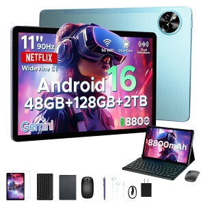 ����6000�~�I�t�y2026�ŐV 6���i�t���zPOCKAM P11 Android16 11�C���` ���� �^�u���b�g Gemini AI�@�\ 8�R�A CPU 48GB RAM+128GB ROM+2TB�g���� FHD+�𑜓x 90Hz�����t���b�V�����[�g 8800mAh��e�ʃo�b�e���[ Widevin