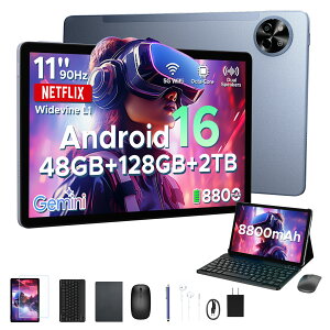 ���[�y2026�ŐV���� 6���i�t���zPOCKAM P11 Android16 11�C���` ���� �^�u���b�g Gemini AI�@�\ 8�R�A CPU 48GB RAM+128GB ROM+2TB�g���� FHD+�𑜓x 90Hz�����t���b�V�����[�g 8800mAh��e�ʃo�b�e���[ Widevine L1 NE