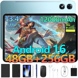 �y����9000�~�I�t 6���i�t���zAorlym P13PRO Android16 13�C���` ���� �^�u���b�g Gemini AI�@�\ SIM�t���[ 8�R�A CPU 48GB RAM+256GB ROM+2TB�g���� FHD+�𑜓x 120Hz�����t���b�V�� 12000mAh��e�ʃo�b�e���[ Widevine