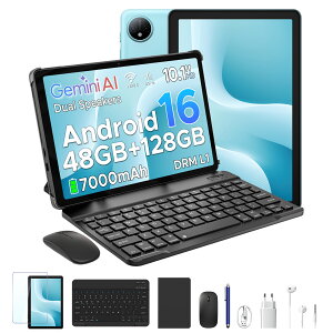 �y2026�ŐV���� 6���i�t���zAorlym P10 Android16 10�C���` �^�u���b�g Gemini AI�@�\ 48GB RAM+128GB ROM+2TB�g���� HD�𑜓x 90Hz���t���b�V�����[�g 7000mAh�o�b�e���[ Widevine L1 ��F�� �P�[�X+�L�[�{�[�h+�t�B