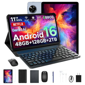 �y2026�ŐV���� 6���i�t���zAORLYM P11 Android16 11�C���` ���� �^�u���b�g Gemini AI�@�\ 8�R�A CPU 48GB RAM+128GB ROM+2TB�g���� FHD+�𑜓x 90Hz�����t���b�V�����[�g 8800mAh��e�ʃo�b�e���[ Widevine L1 NETFLIX 