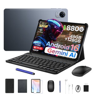 ����6000�~�I�t�y2026�ŐV 6���i�t���zAorlym P10PRO Android 16 10�C���` �^�u���b�g Gemini AI�@�\ 120Hz���t���b�V�����[�g 48GB RAM+128GB ROM+2TB�g���� 8�R�A CPU 8800mAh��e�ʃo�b�e���[ Widevine L1 NETFLIX�Ή� ��