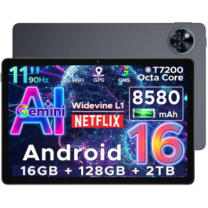 ySS 41%l&GeminiAI ^ubgz[Android16^ubg DOOGEE U11 GeminiAI^ubg 11C` 90Hz 16GB RAM/128GB ROM IN^RA Widevine L1 Netflix/8580mAh/1300fAIJ/F BT5.0+GPS+GMS+Wi-