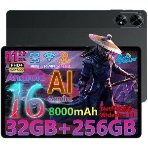 ySS7000~ItzGemini AI^ubg Android16^ubg DOOGEE TabG6+ SIMt[ 11C`^ubg SIMt[ ^ubg 32GB RAM+256GB ROM+2TBg FHD 90Hz 8RA T7280 CPU 8000mAh/Widevine L1 Netflix/
