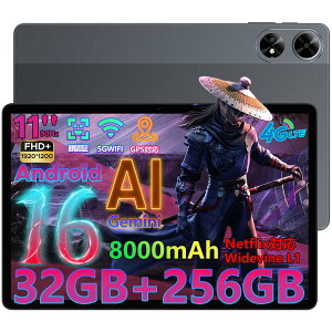ySS7000~ItzVoGemini AI^ubg Android16^ubg DOOGEE TabG6+ 11C`^ubg SIMt[ ^ubg 32GB RAM+256GB ROM+2TBg FHD 90Hz 8RA T7280 CPU 8000mAh/Widevine L1 Netflix/F