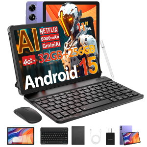 Gemini AI Android16�^�u���b�g DOOGEE TabG6+ SIM�t���[ 11�C���`�^�u���b�g �Z�b�g�� SIM�t���[ 32GB RAM+256GB ROM+2TB�g�� FHD���� 90Hz 8�R�A T7280 CPU 8000mAh/Widevine L1 Netflix/��F��/WIFI���f��&4G LTE/GPS �P�[�X�t