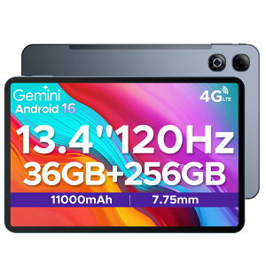 �y���Ԍ���50%OFF�z SIM�t���[ Android16 �^�u���b�g DOOGEE TABG6MAX 13.4�C���` ���� AI�@�\ T7280 8�R�A 32GB RAM+256GB ROM+2TB�g���� FHD+ 11000mAh��e�ʃo�b�e���[ 18W�}���[�d 4G LTE WI-FI���f�� Widevine L1 Netflix