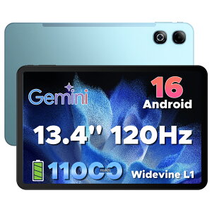 �y�V����9000�~�I�t���ʃ^�u���b�g�zDOOGEE U13PRO GeminiAI Android16�^�u���b�g 13.4�C���` ���� 120Hz WiFi���f�� 36GB RAM+256GB ROM+2TB�g���� 11000mAh��e�� Unisoc T7300 6nm�����\ Bluetooth5.4 8MP/13MP �f���A��