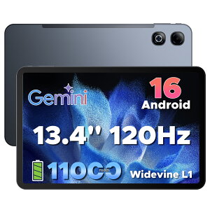 �y�V����9000�~�I�t���ʃ^�u���b�g�zDOOGEE U13PRO GeminiAI Android16�^�u���b�g 13.4�C���` ���� 120Hz WiFi���f�� 36GB RAM+256GB ROM+2TB�g���� 11000mAh��e�� Unisoc T7300 6nm�����\ Bluetooth5.4 8MP/13MP �f���A��