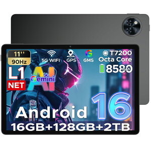 �y������ 50%�I�t��14950�~�zAndroid16�^�u���b�g ANYREAL U11 Gemini AI �^�u���b�g Android16 11�C���` ���� wifi���f�� ���掿 �Q�[�� �G�`�� 8�R�A 16GB RAM+128GB ROM+2TB�g���� 90Hz Widevine L1 Netflix ��F�� AI�J