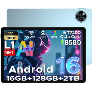 �y������ 50%�I�t��14950�~�zAndroid16�^�u���b�g ANYREAL U11 Gemini AI �^�u���b�g Android16 11�C���` ���� wifi���f�� ���掿 �Q�[�� �G�`�� 8�R�A 16GB RAM+128GB ROM+2TB�g���� 90Hz Widevine L1 Netflix ��F�� AI�J