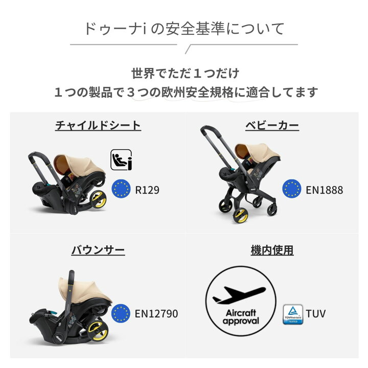 楽天市場】ドゥーナi 保護マット付き 新生児チャイルドシート 里帰り 