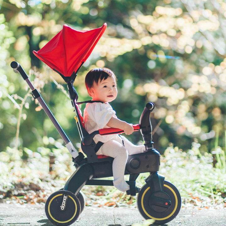 楽天市場】リキトライク 手押し棒つき 折りたたみ三輪車 10ヶ月〜3歳 