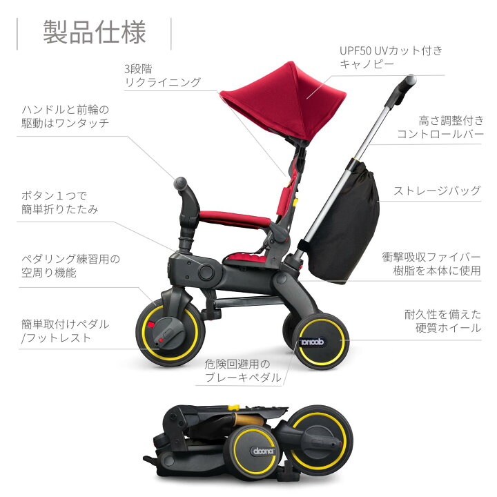 楽天市場】リキトライク ロイヤルブルー 世界最小 折りたたみ  