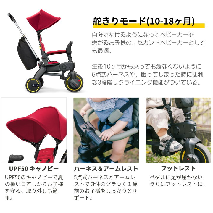 楽天市場】リキトライク 世界最小 折りたたみ 三輪車 10ヶ月〜3歳  