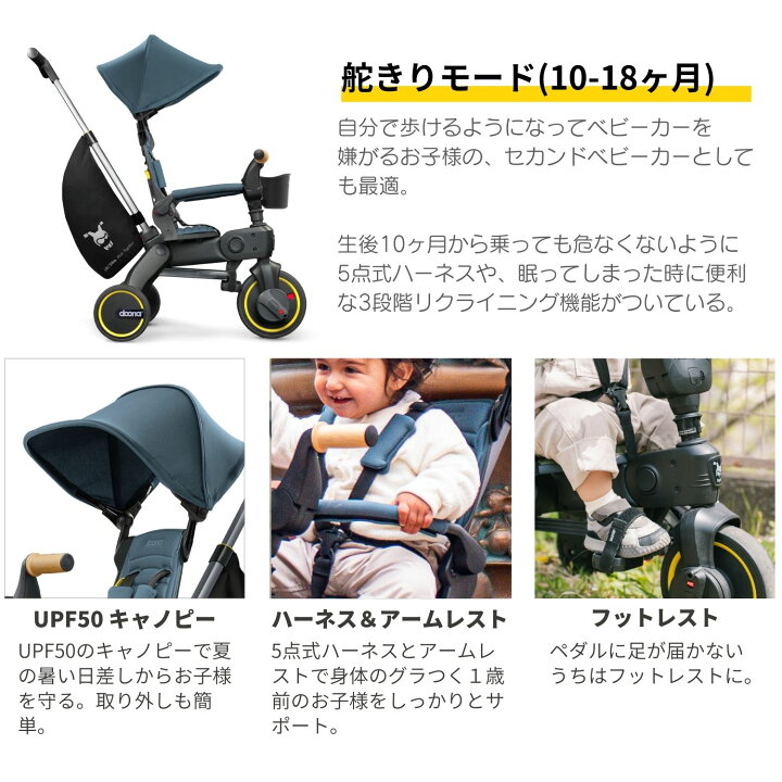 楽天市場】リキトライク プレミアム 世界最小 折りたたみ 三輪車 10  