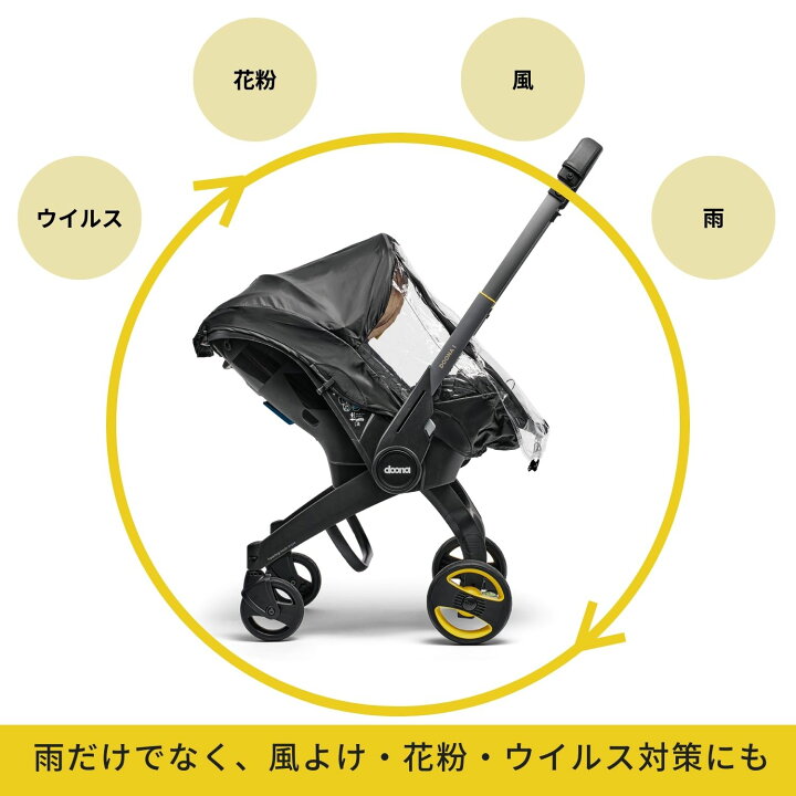 楽天市場】ドゥーナi レインカバー 雨よけ 風よけ 花粉 黄砂 PM2.5 