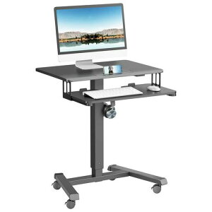 ERGOMAKER�ړ������~�f�X�N��65cmx���s45cmx����73~113CM�L�[�{�[�h�g���C�t�X�^���f�B���O�f�X�N�����K�X���T�C�h�e�[�u���ω׏d15K+5G�L���X�^�[�t�����~���f�X�N���i�K�������߃p�\�R���f�X�c