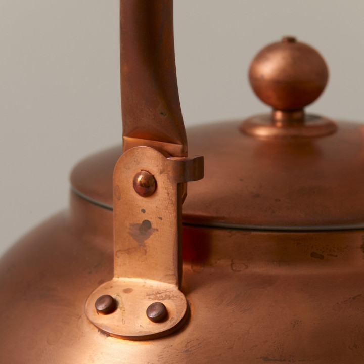 楽天市場東屋銅之薬缶２リットル[軽い銅製薬缶銅の薬缶銅のやかん銅