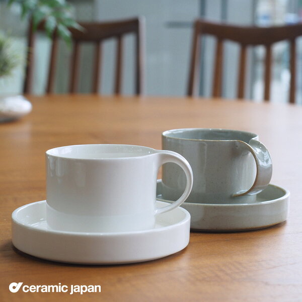 あす楽　セラミックジャパン moderato(モデラート) カップ＆ソーサー 荻野克彦  [陶器ティーカップデザイナーおしゃれ母の日] [沖縄・北海道配送不可]