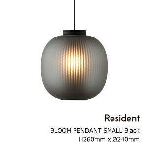 ���C�����t�@�j�`���[�R���N�V����RESIDENT�i���W�f���g�jBLOOM PENDANT SMALL�u���[�� �y���_���g �X���[��BLACK �u���b�N��240mmxH260mm[�y���_���g���C�g�Ɩ����][������ ����E�k�C���z���s��]