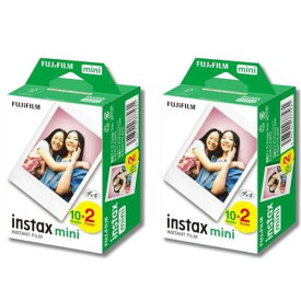 富士フィルム チェキ フィルム instax mini JP2 インスタントカメラ 20枚 × 2セット(40枚) カードサイズ チェキ用フィルム SOLOFISレンズクリーナー付 (2箱)