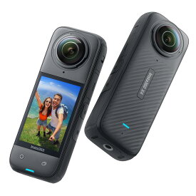 Insta360 X4-8K防水360度アクションカメラ、4K広角動画、見えない自撮り棒、着脱式レンズガード、135分の連続撮影可能なバッテリー、AI編集、手ブレ補正、スポーツ／旅行／アウトドア向け