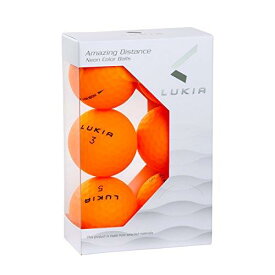 LUKIA（ルキア）ゴルフボール NEON COLOR 6P 超反発 (NEON ORANGE)
