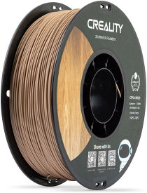 Creality ウッド フィラメント PLA 木製PLAフィラメント 3Dプリンタフィラメント1.75mm、滑らかなシルクの質感、強靭性、1kg(2.2ポンド)/スプール印刷フィラメント、3Dプリンター用 PLAフィラメント 木造フィラメント素材 3Dペン用 木部繊維(ウッド/木質/Wood)