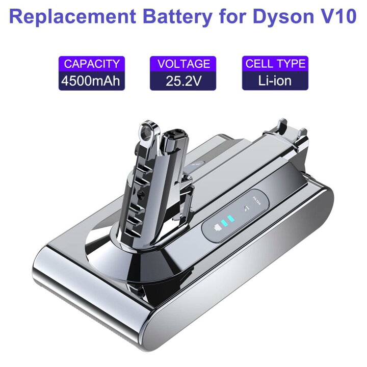 楽天市場】Homesuit ダイソン V10 バッテリー 4500mAh DysonV10 Fluffy 